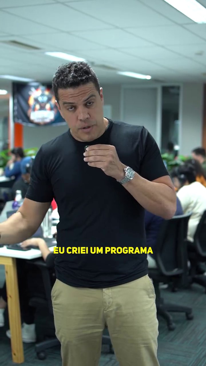 Criativo gravado na operação de vendas